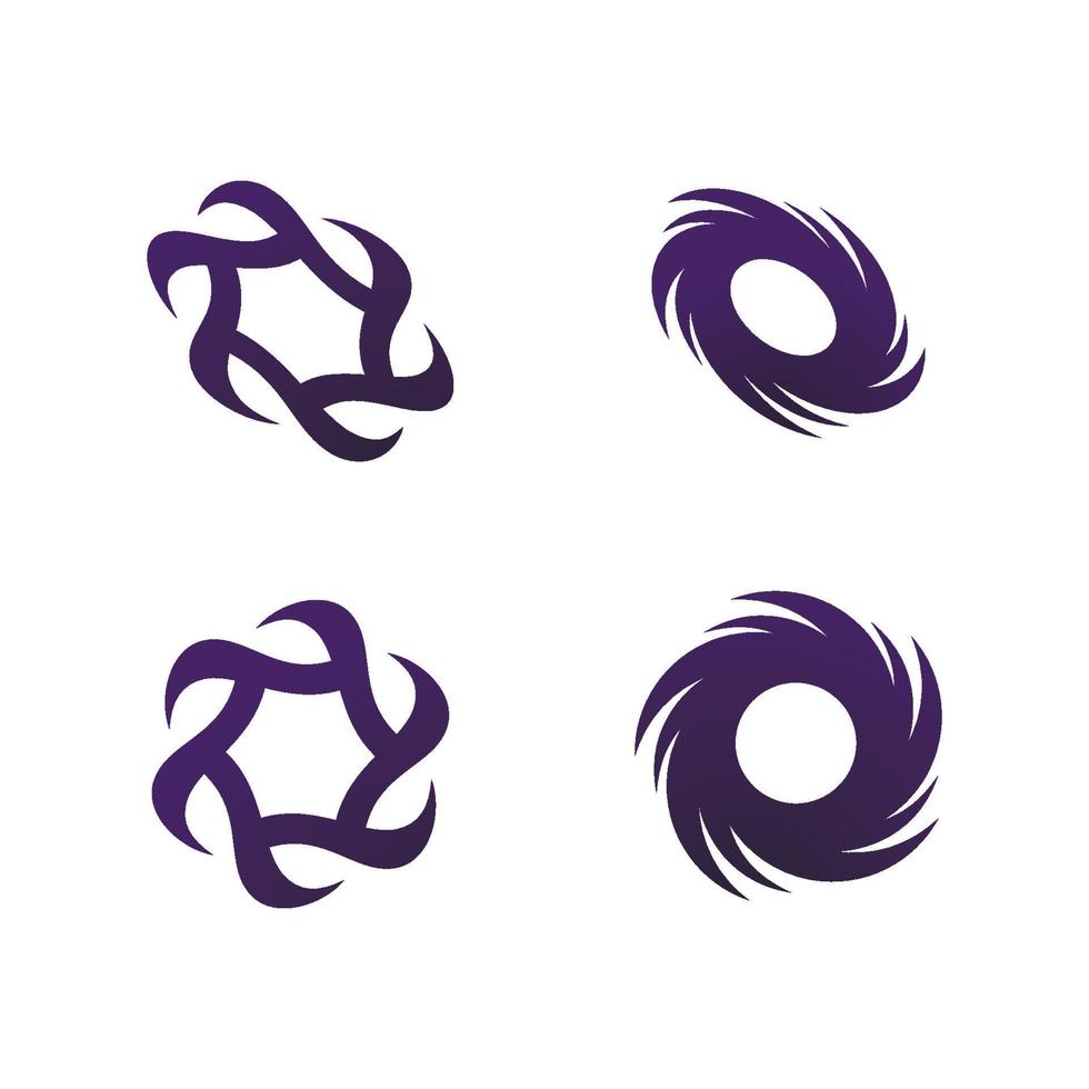 diseño de icono de logotipo de giro de vórtice abstracto vector