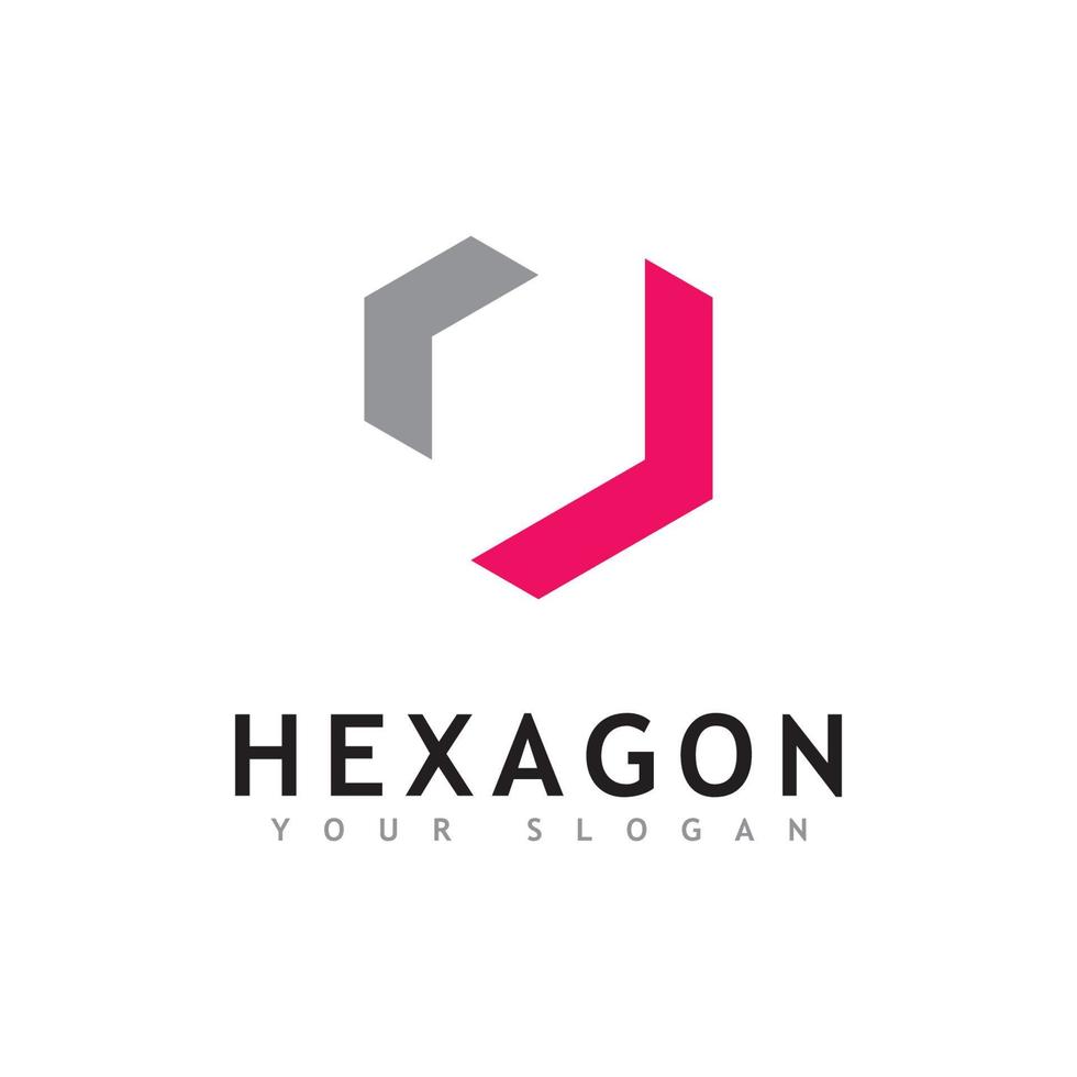 diseño de vector de logotipo de hexágono creativo