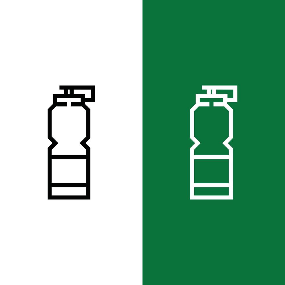 Football or Soccer Sport Bottle icon in Outline Style vector