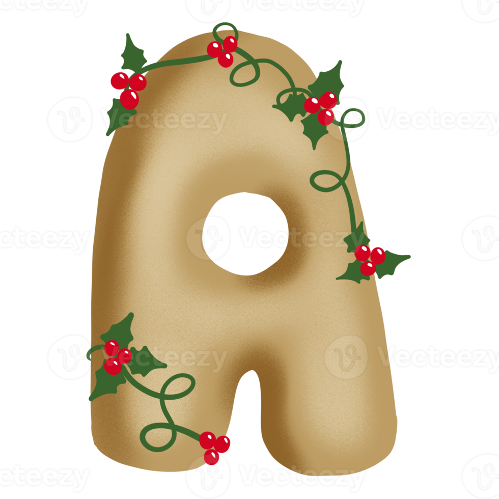 Merry Christmas Alphabet Set png