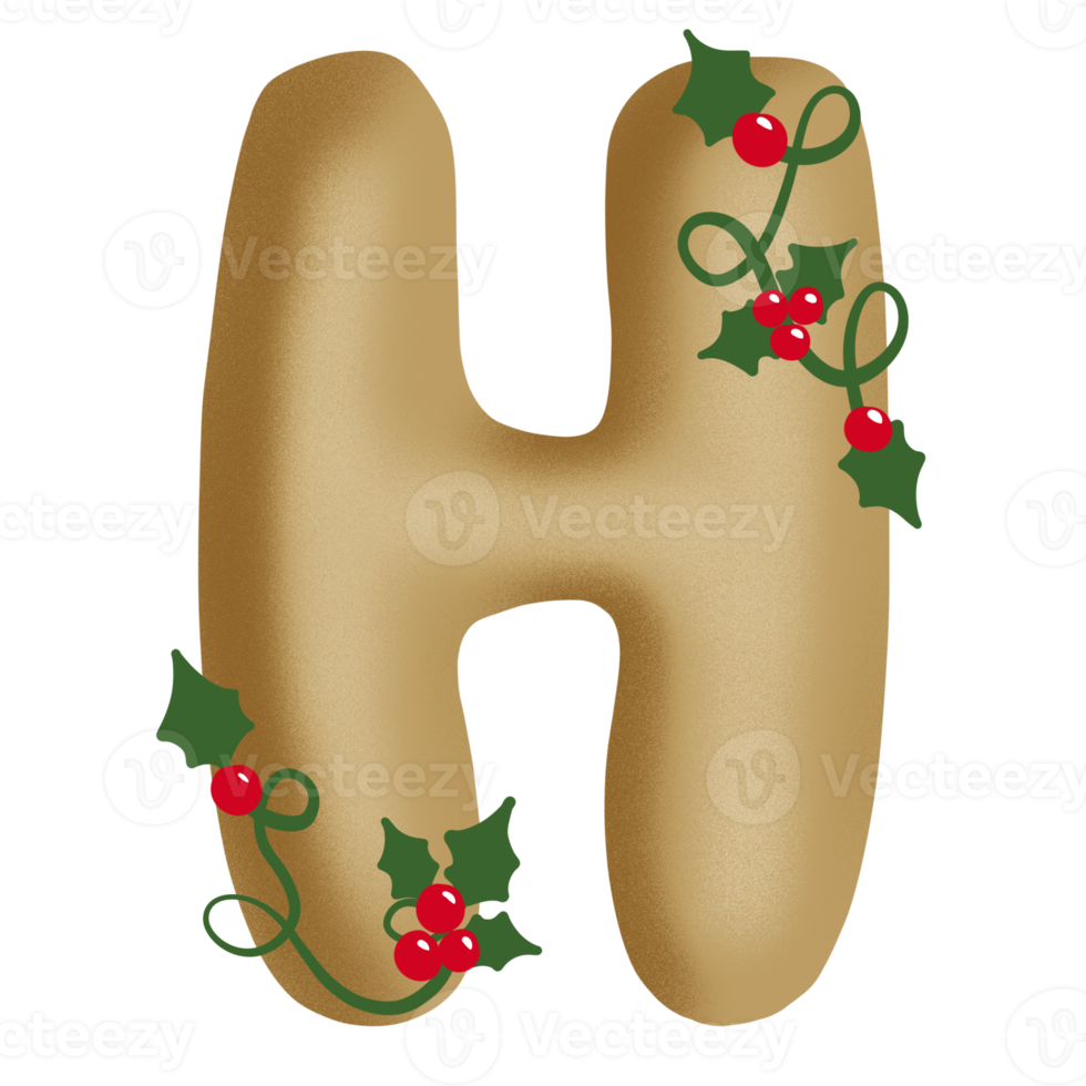 conjunto de alfabeto de feliz navidad png