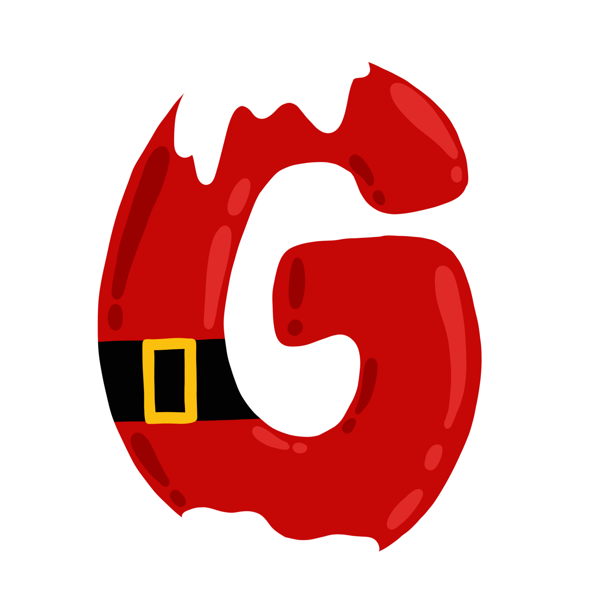 Merry Christmas Alphabet Set 11025331 PNG