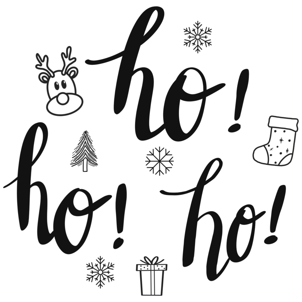 Kerstmis citaat belettering png