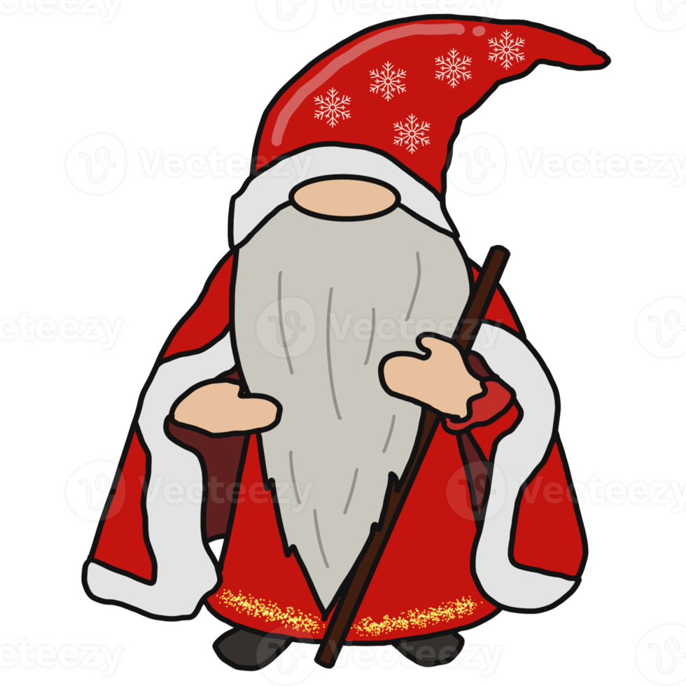 vrolijke kerst kabouter png