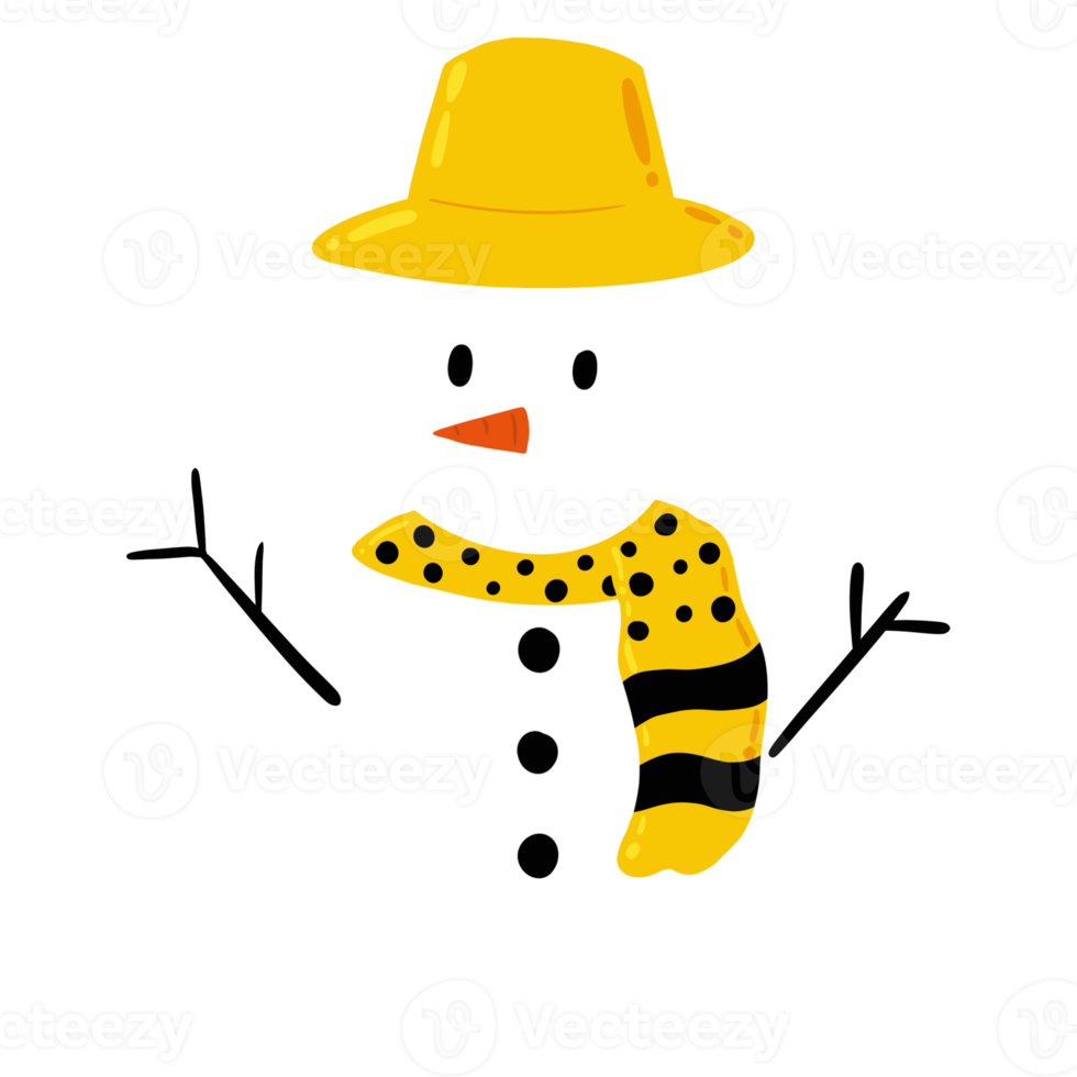 Frohe Weihnachten Schneemann png