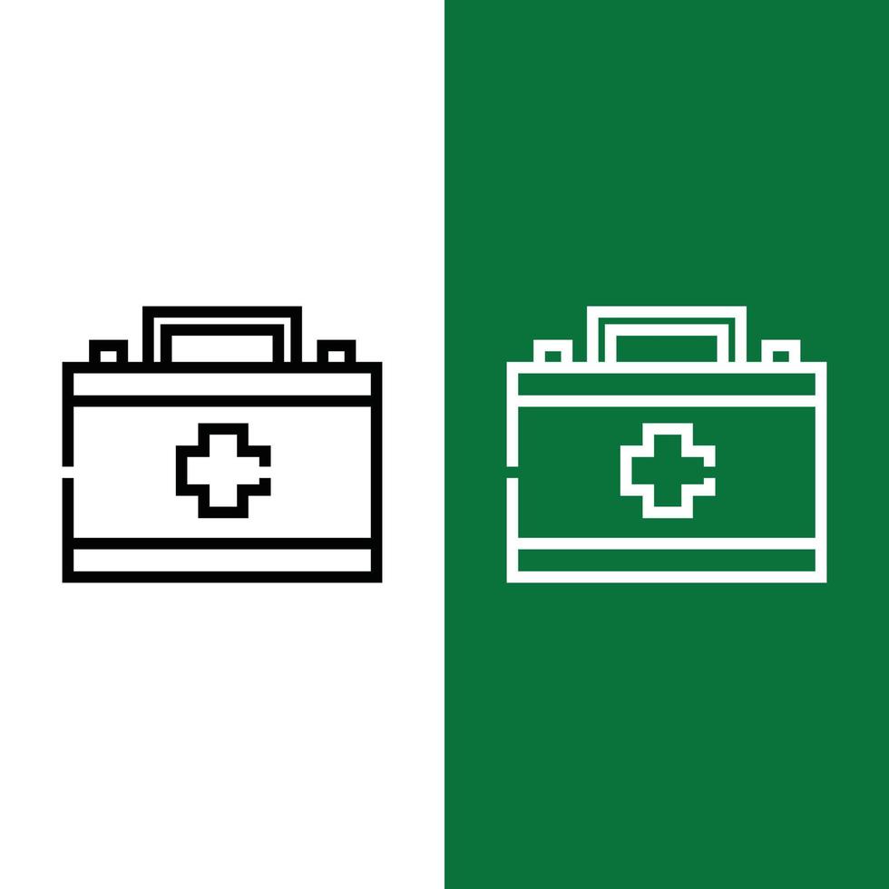 Football or Soccer First Aid Kit Vector Icon Line Style