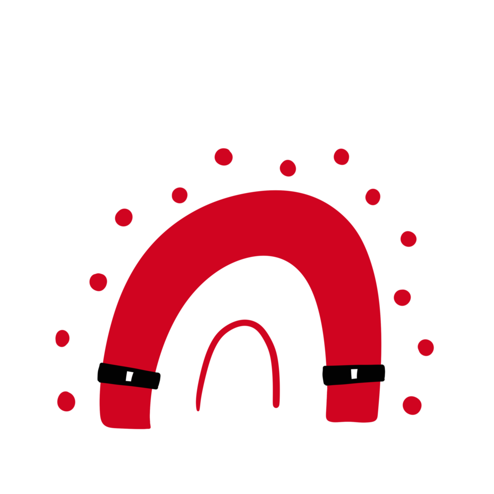 Cute Christmas Rainbow png