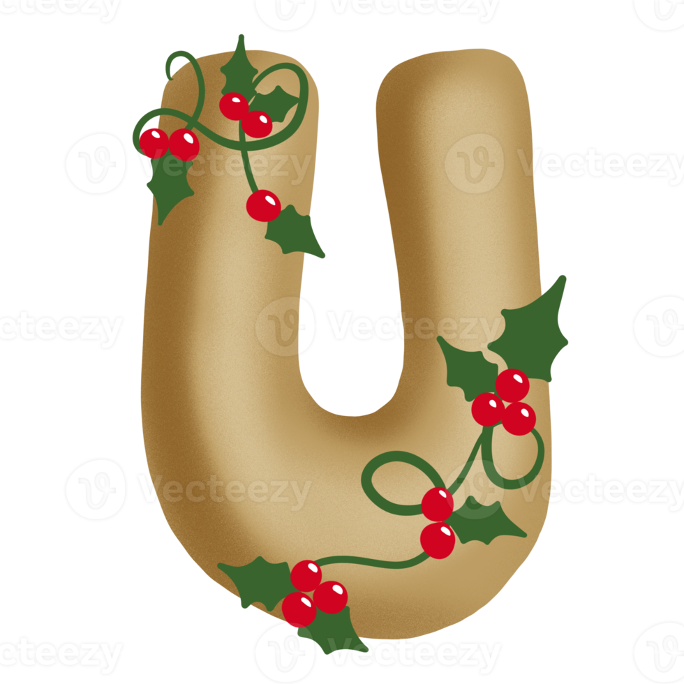 Merry Christmas Alphabet Set png