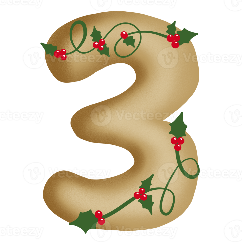 vrolijk Kerstmis alfabet reeks png