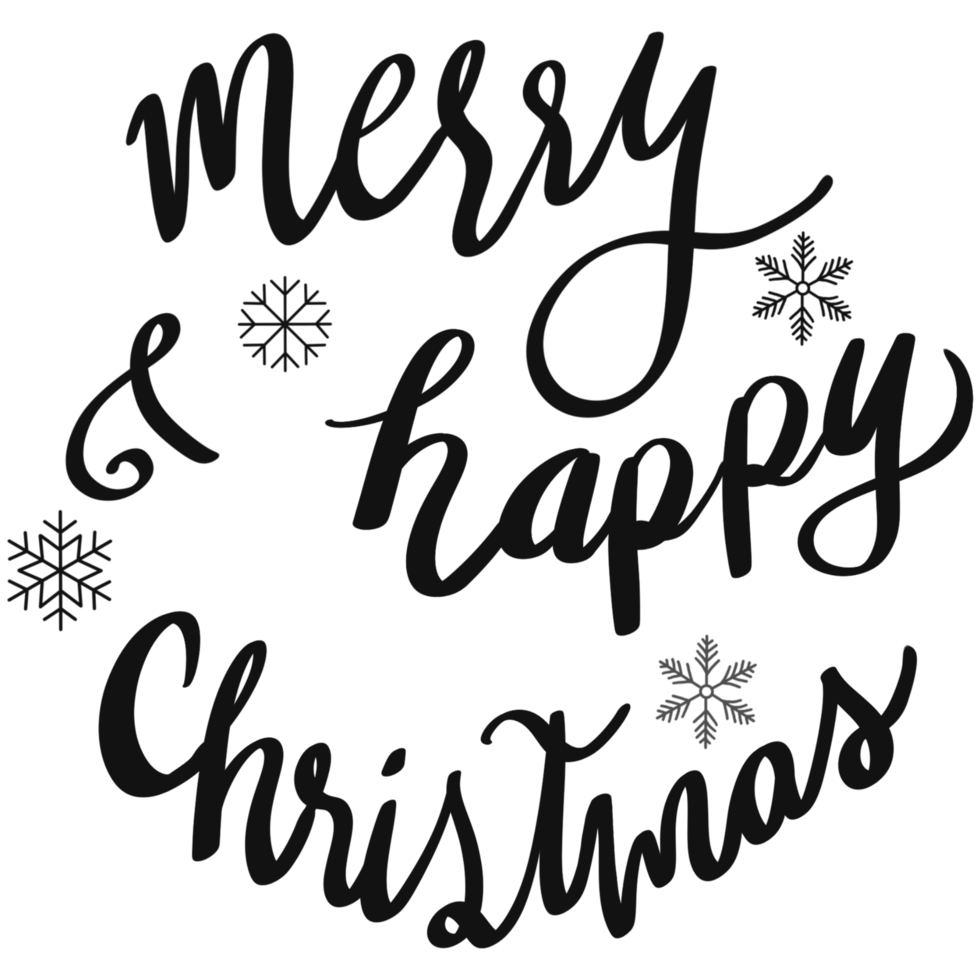 Christmas Quote Lettering png