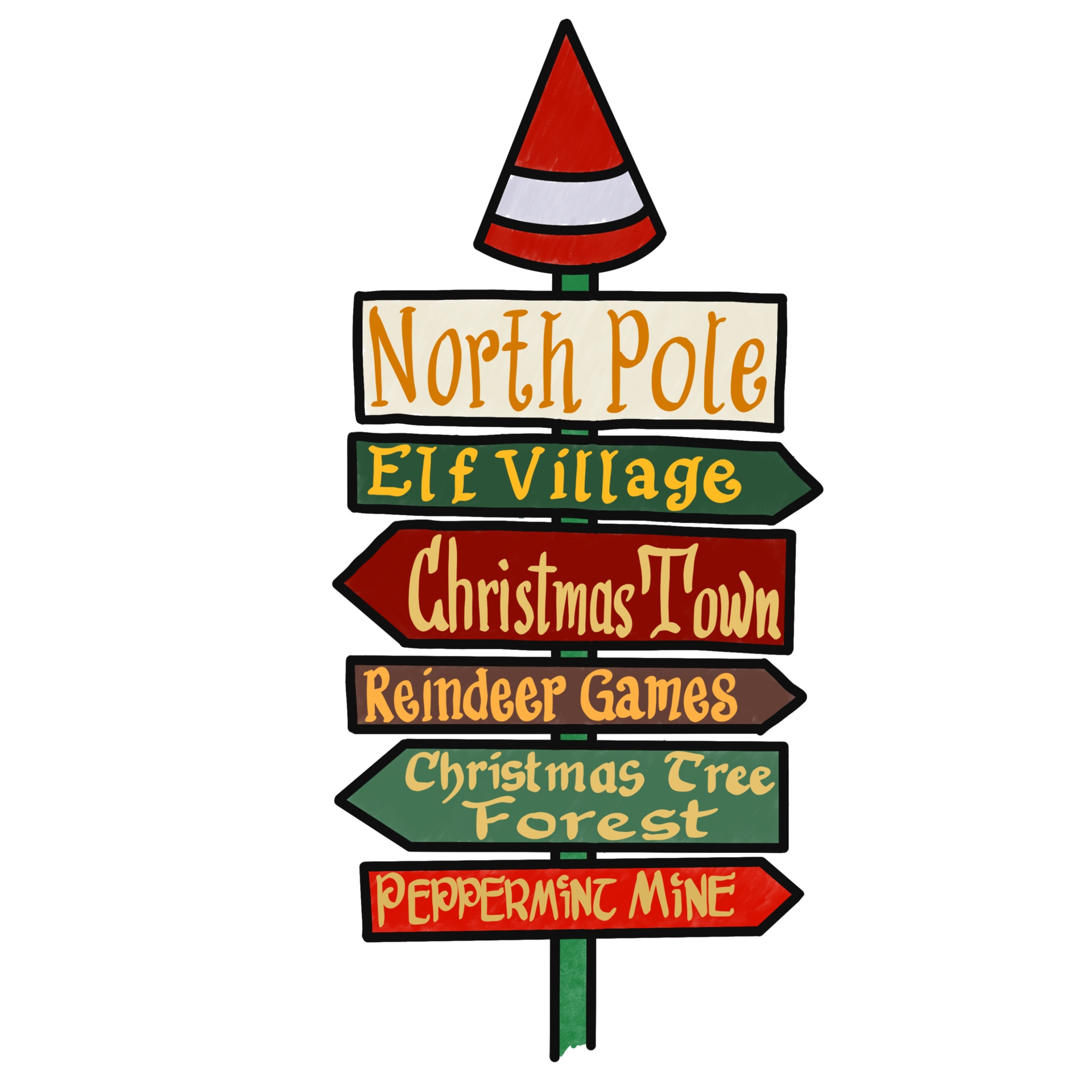 Christmas North Pole Sign 11025680 PNG christmas-north-pole-sign-11025680-png