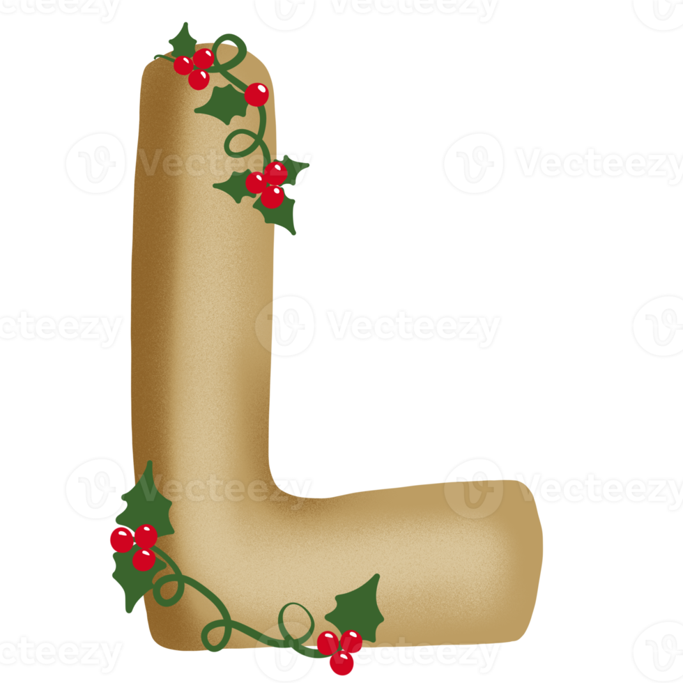 Merry Christmas Alphabet Set png