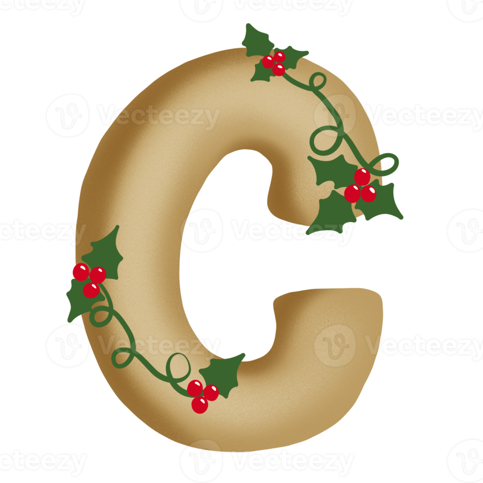 Merry Christmas Alphabet Set png