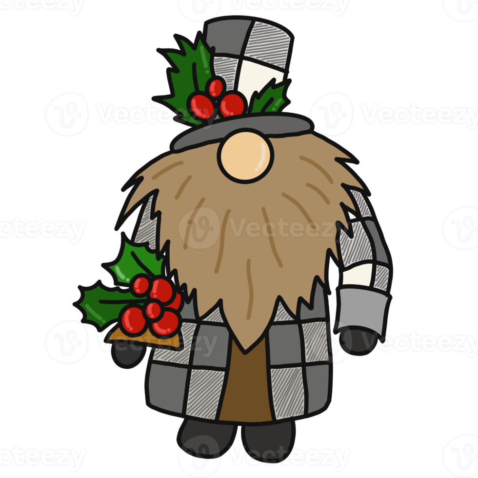 vrolijke kerst kabouter png