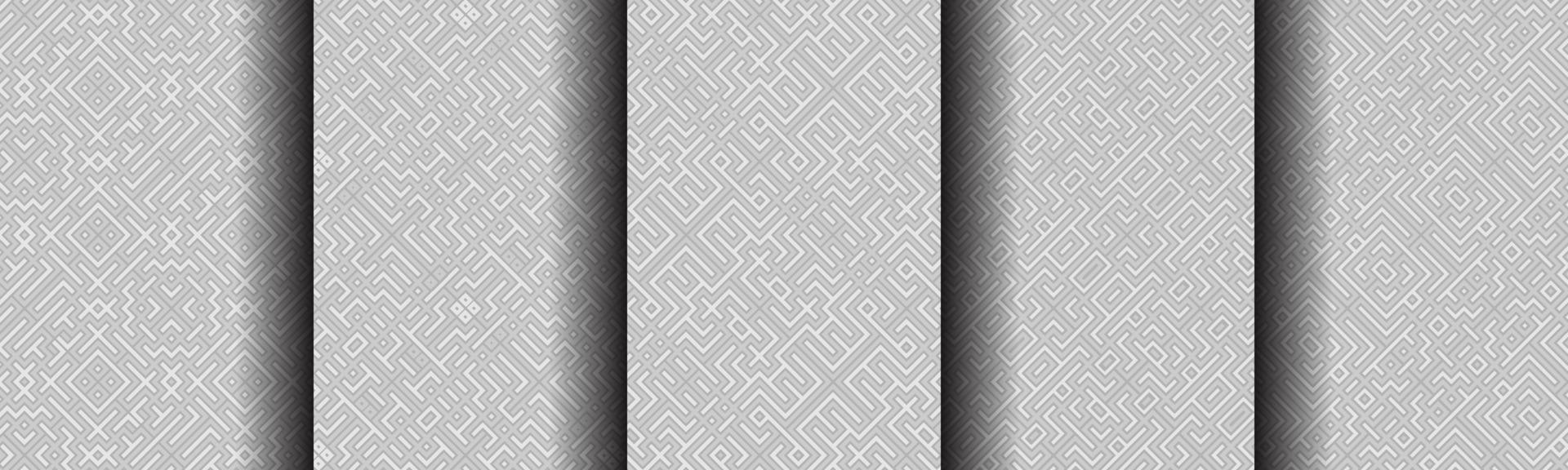modern geometric abstract line pattern bundle set vector
