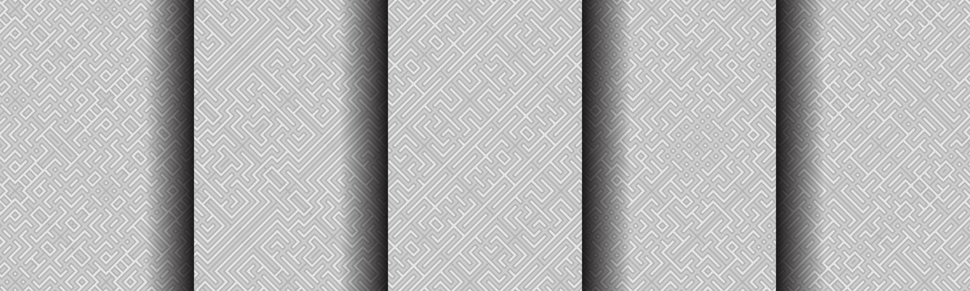modern geometric abstract line pattern bundle set vector