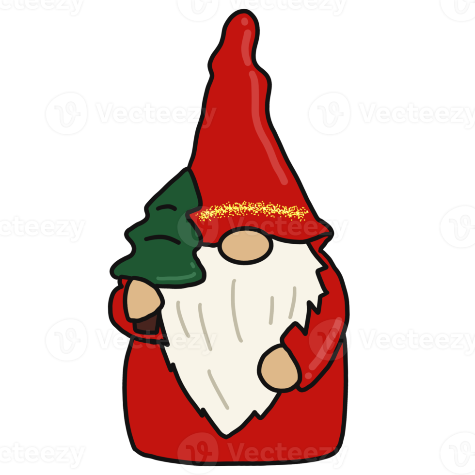 vrolijke kerst kabouter png