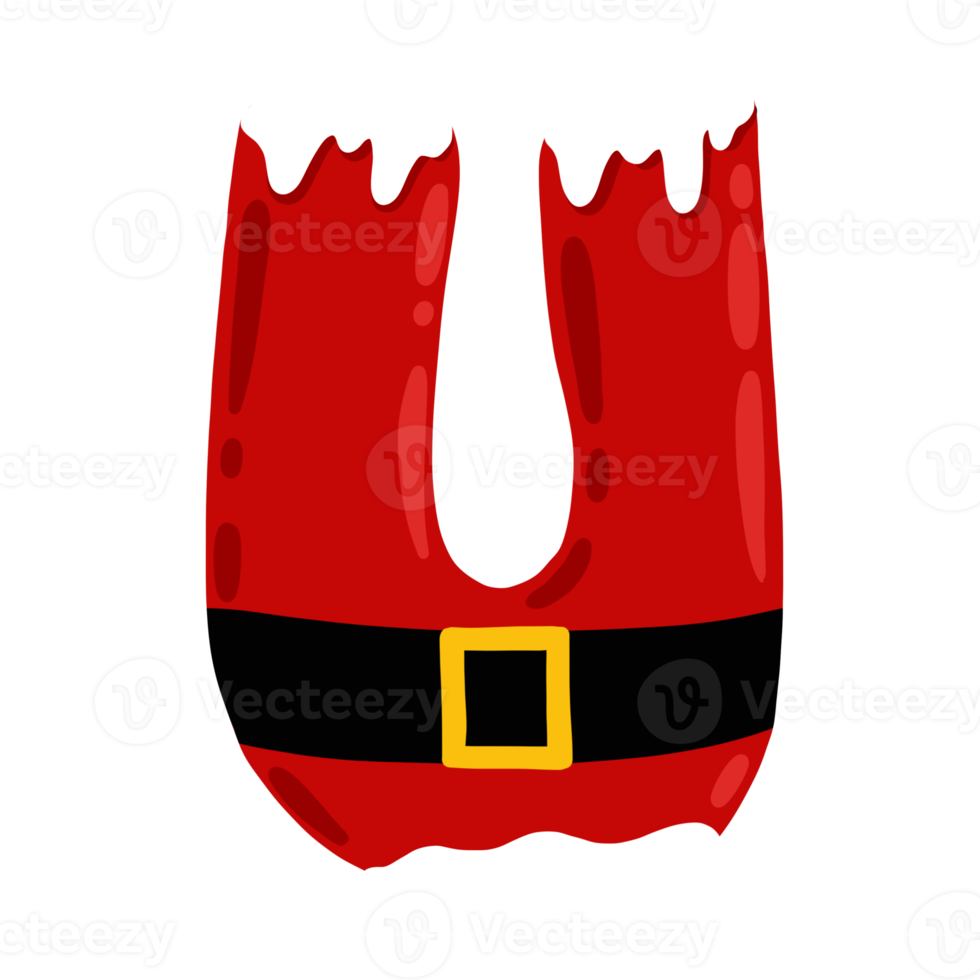 allegro Natale alfabeto impostato png