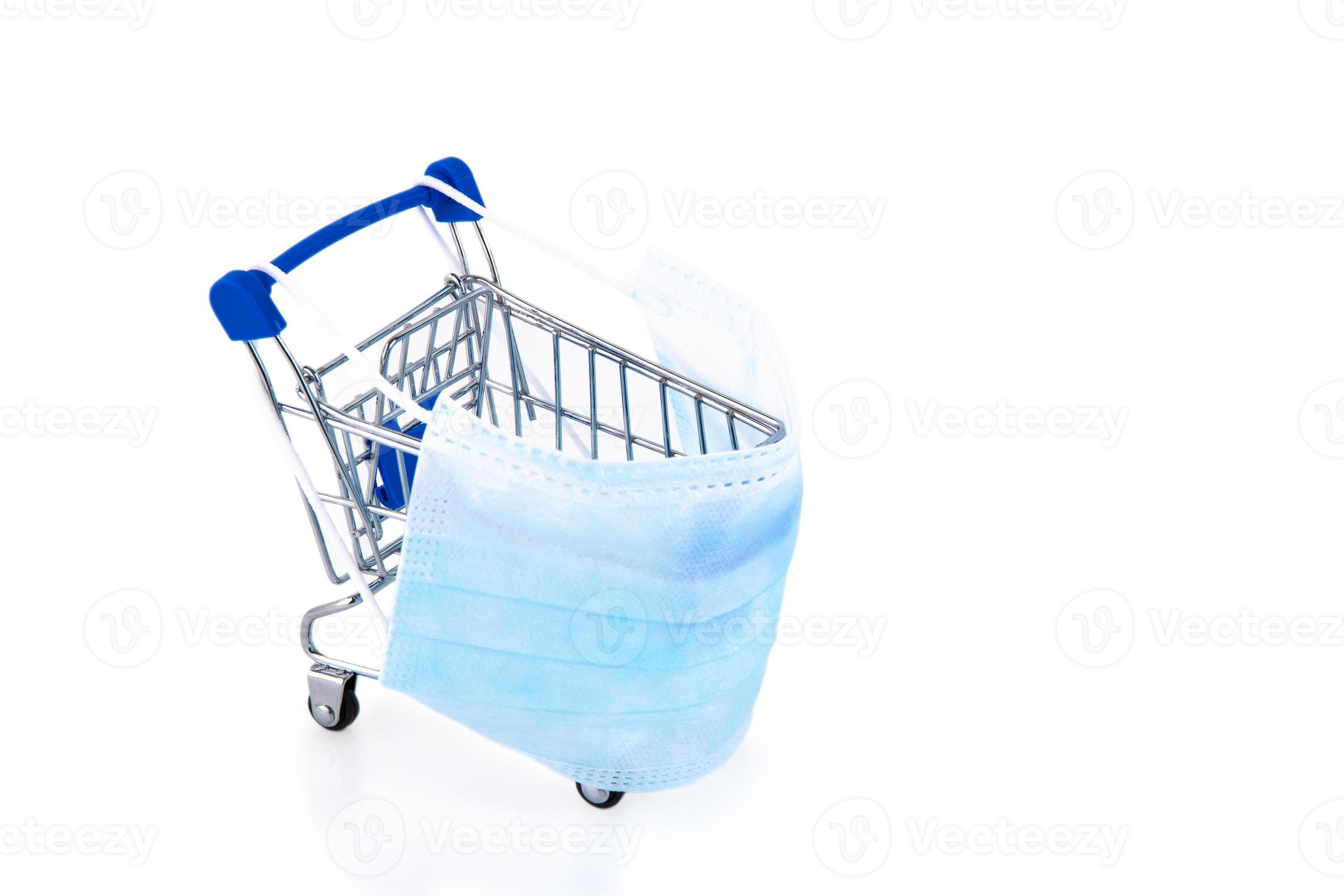 shopping cart, digital commerce, retail on white background