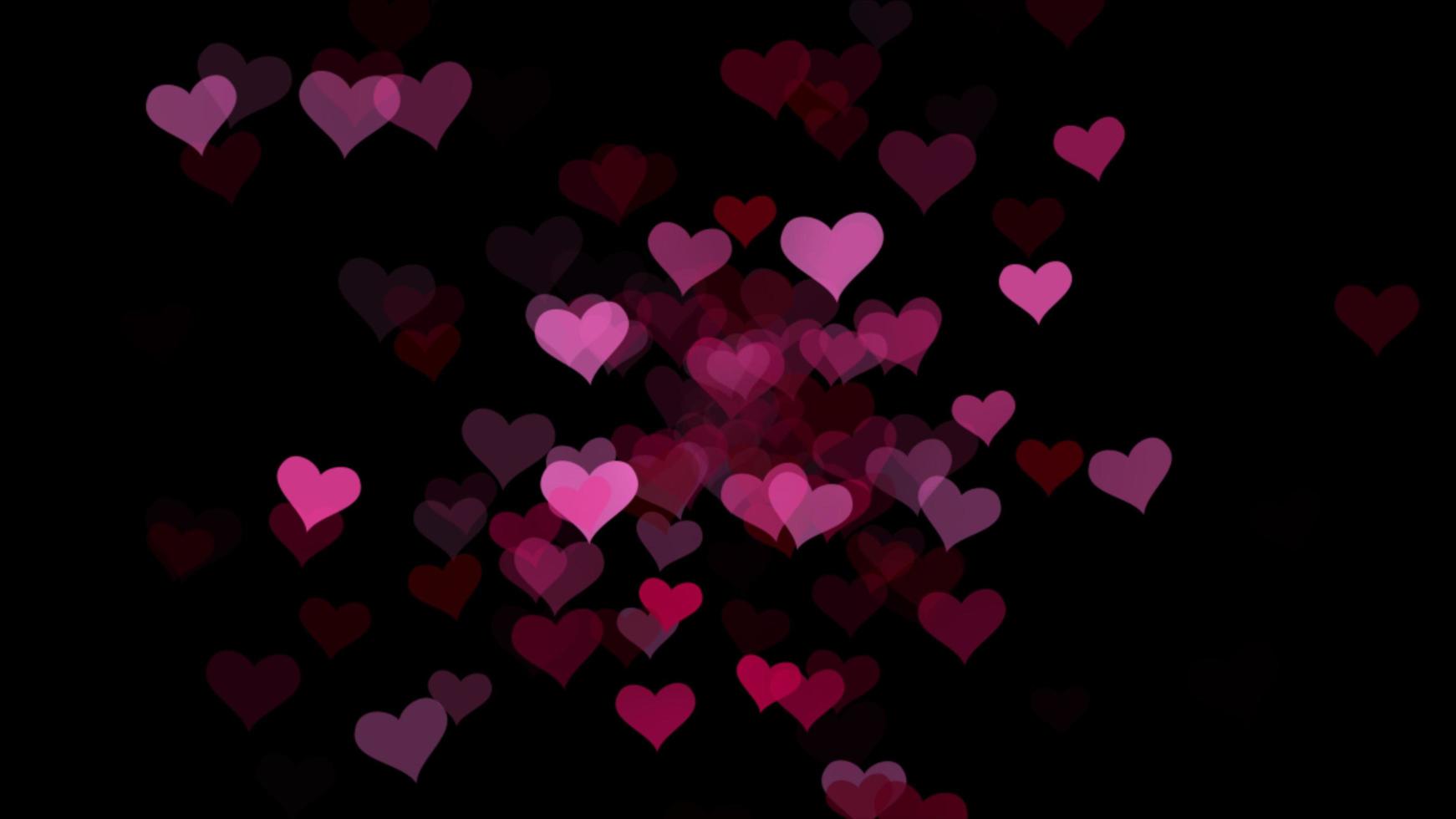 Pink hearts decoration background - computer illustration graphic for Valentine's day concept photo
