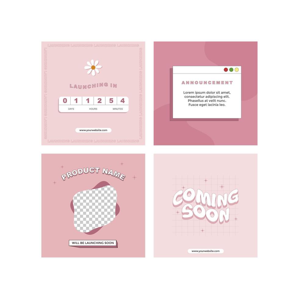 Instagram Social Media Post vector