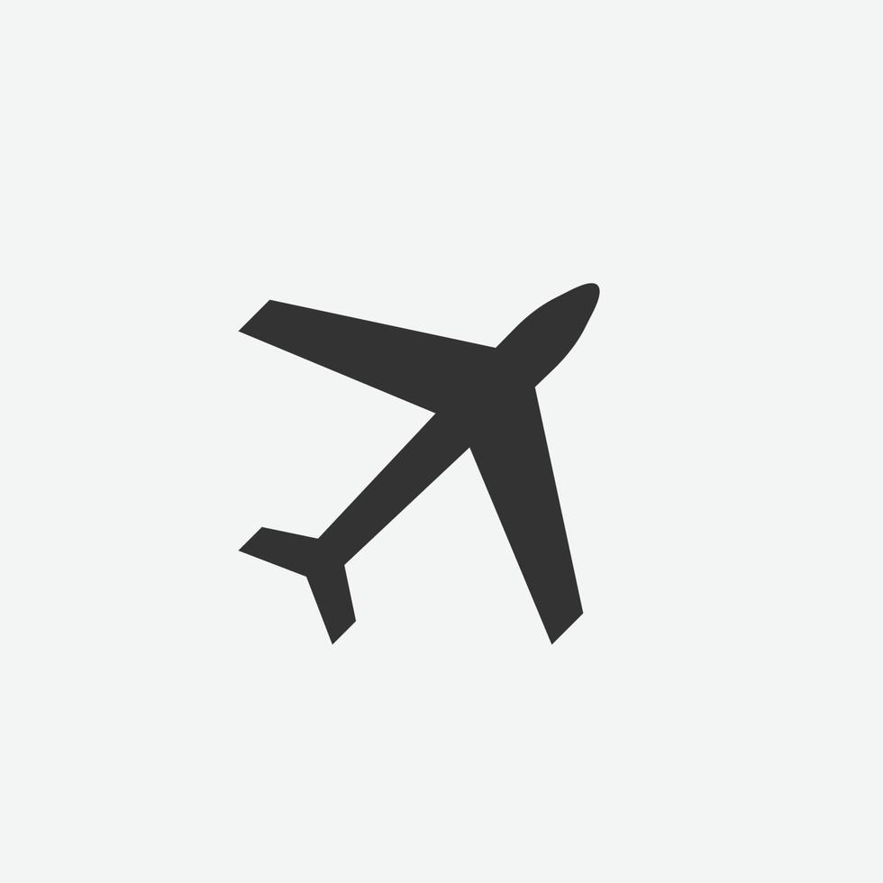 Plan icon set. Airplane vector icon. flight transport symbol. Travel illustration.