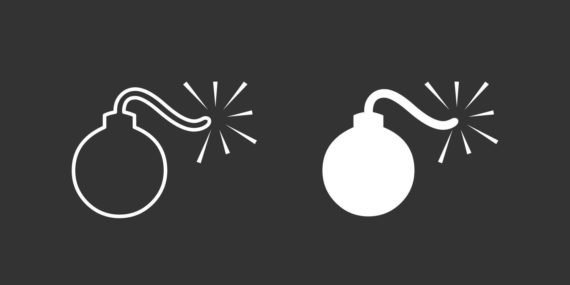 Bomb icon, vector illustration. Flat design style. bomb icon vector illustration isolated on white background