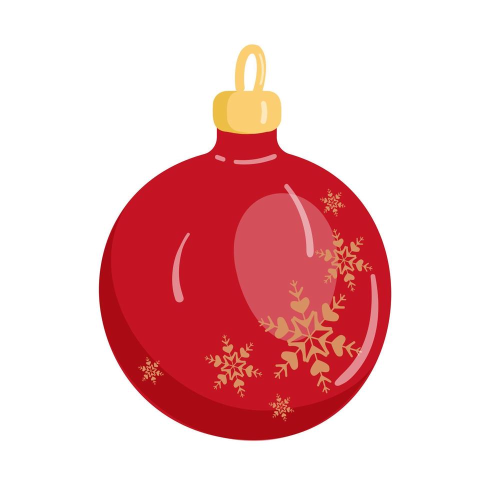 Christmas tree toys vector