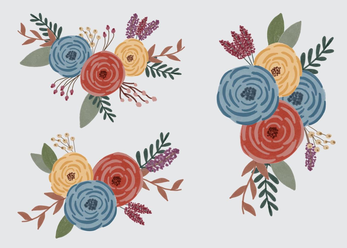 the flowers series vector