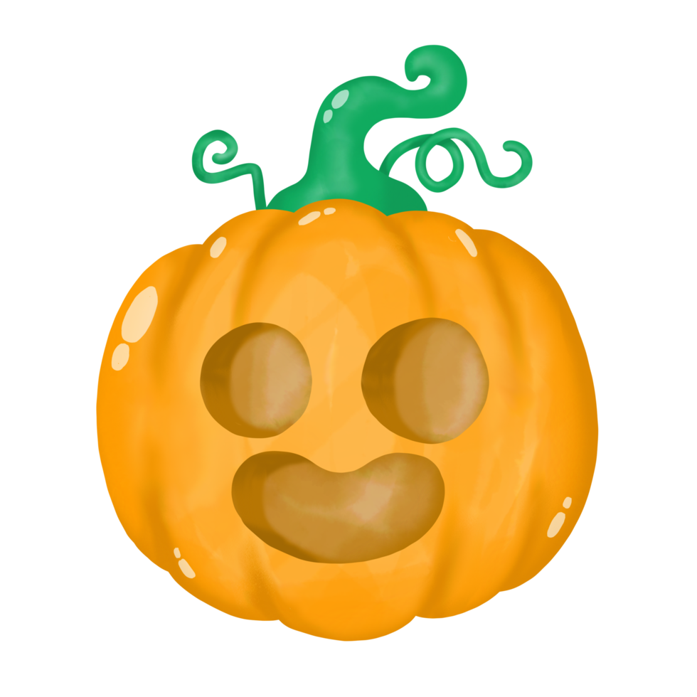 citrouille halloween aquarelle clipart, png