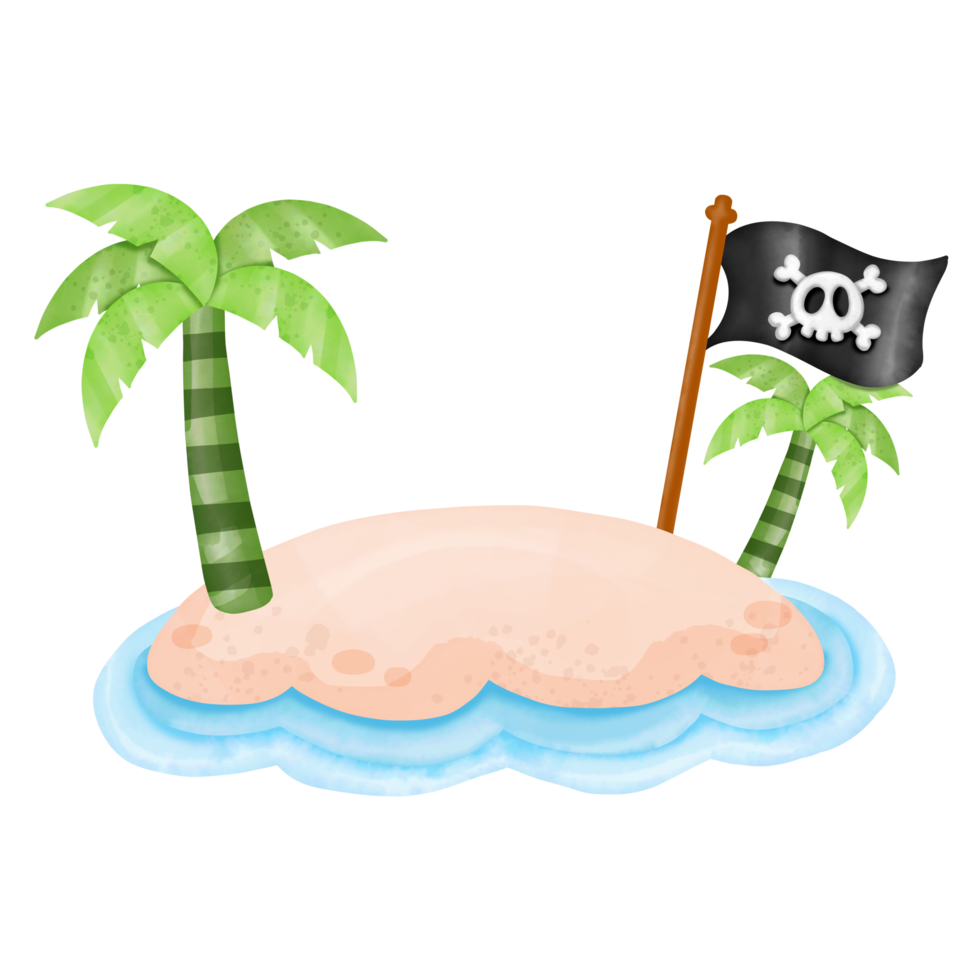 island watercolor Clipart png