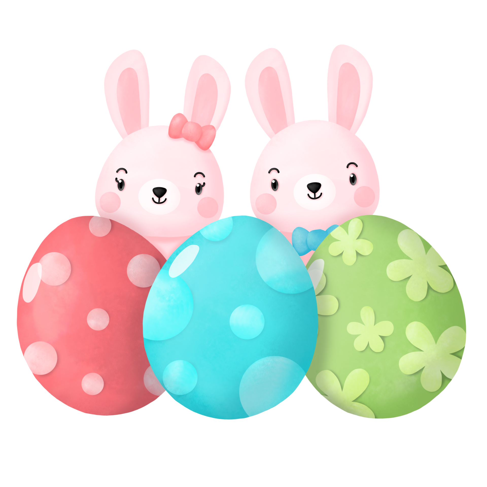 Easter Eggs Clipart, PNG - Transparent Background (2474779)