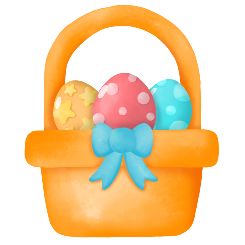 Happy Easter Watercolor Clipart, Rabbit and Egg png