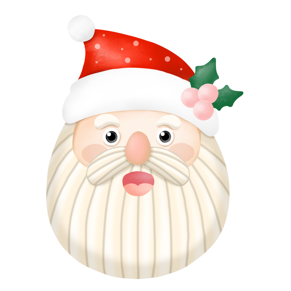 vattenfärg santa claus ClipArt, xmas png