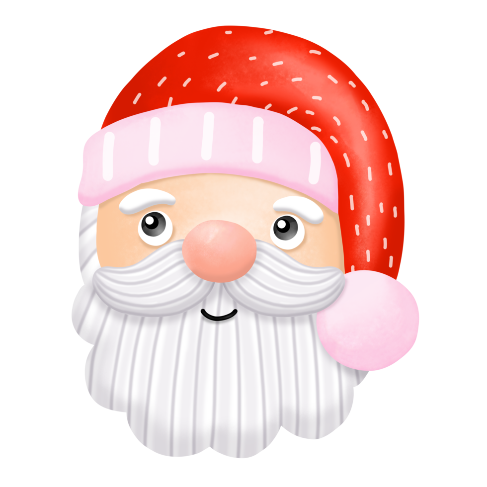 Watercolor Santa claus Clipart, Xmas png