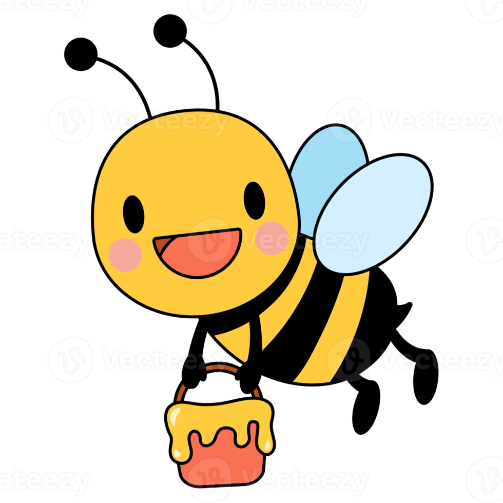 Honey Bee Filled Clipart png