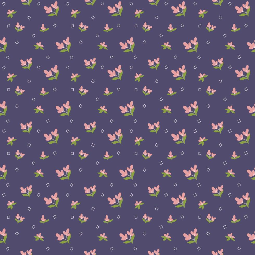 Purple Flower pattern vector
