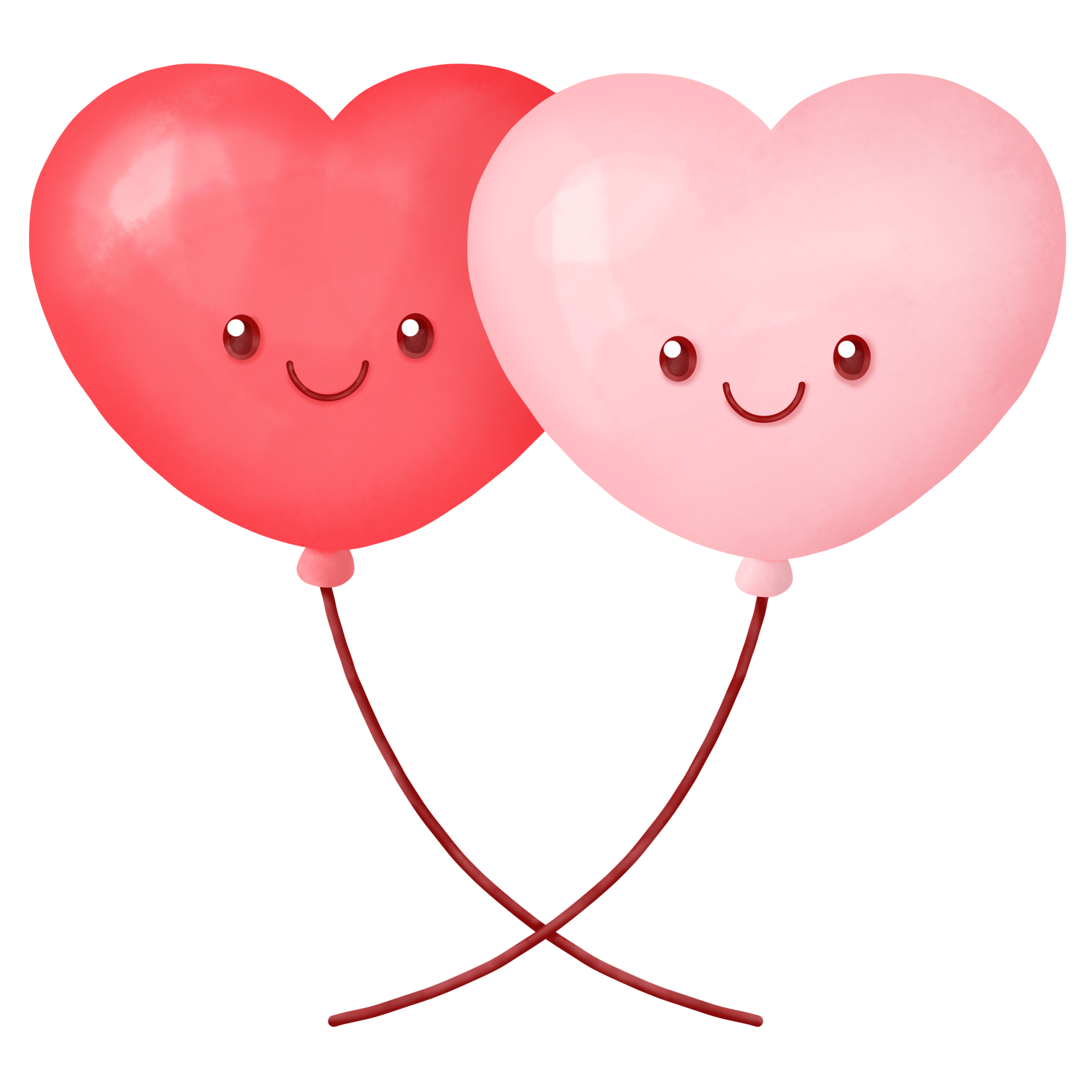 Watercolor balloon Heart Happy Valentine's Day Clipart 11026769 PNG