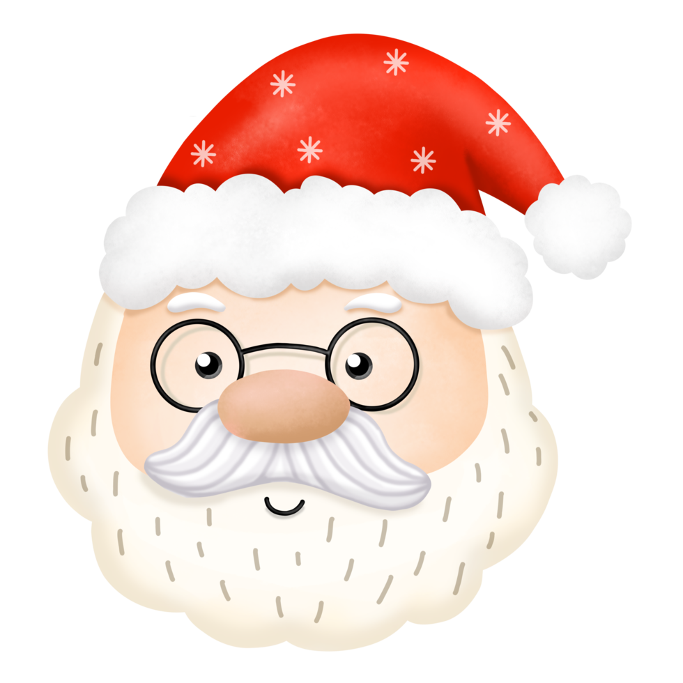 waterverf de kerstman claus clip art, Kerstmis png