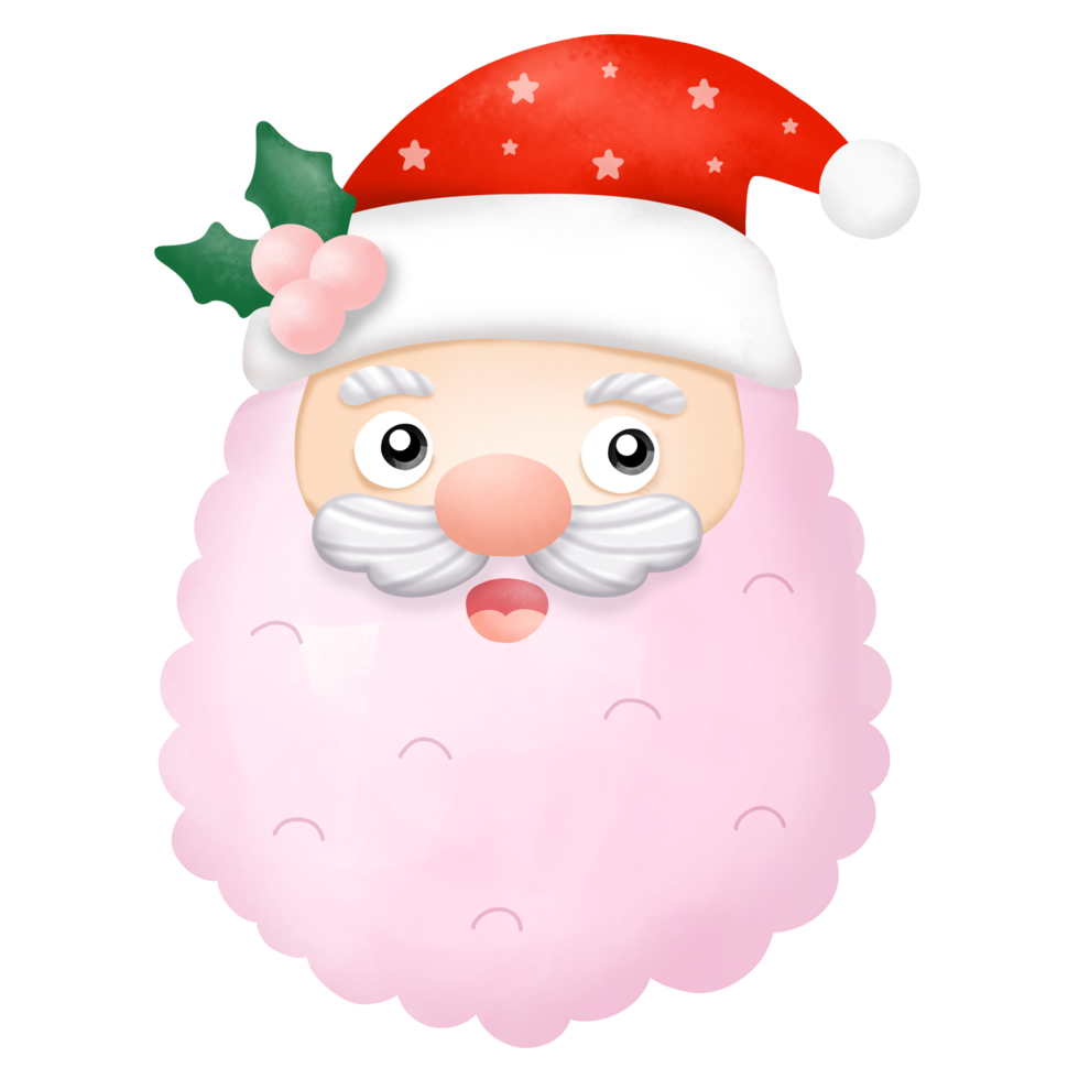 aquarelle père noël clipart, noël png