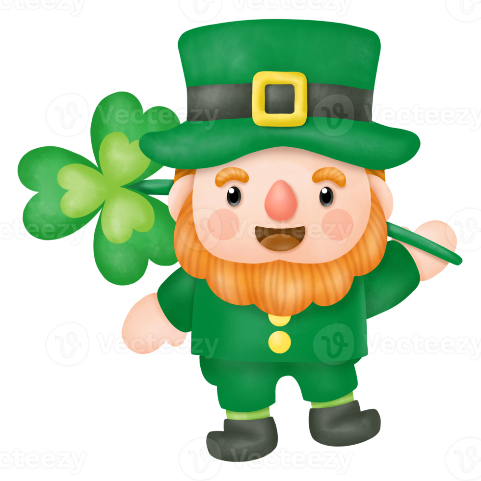 St. Patrick's Day watercolor Clipart, png