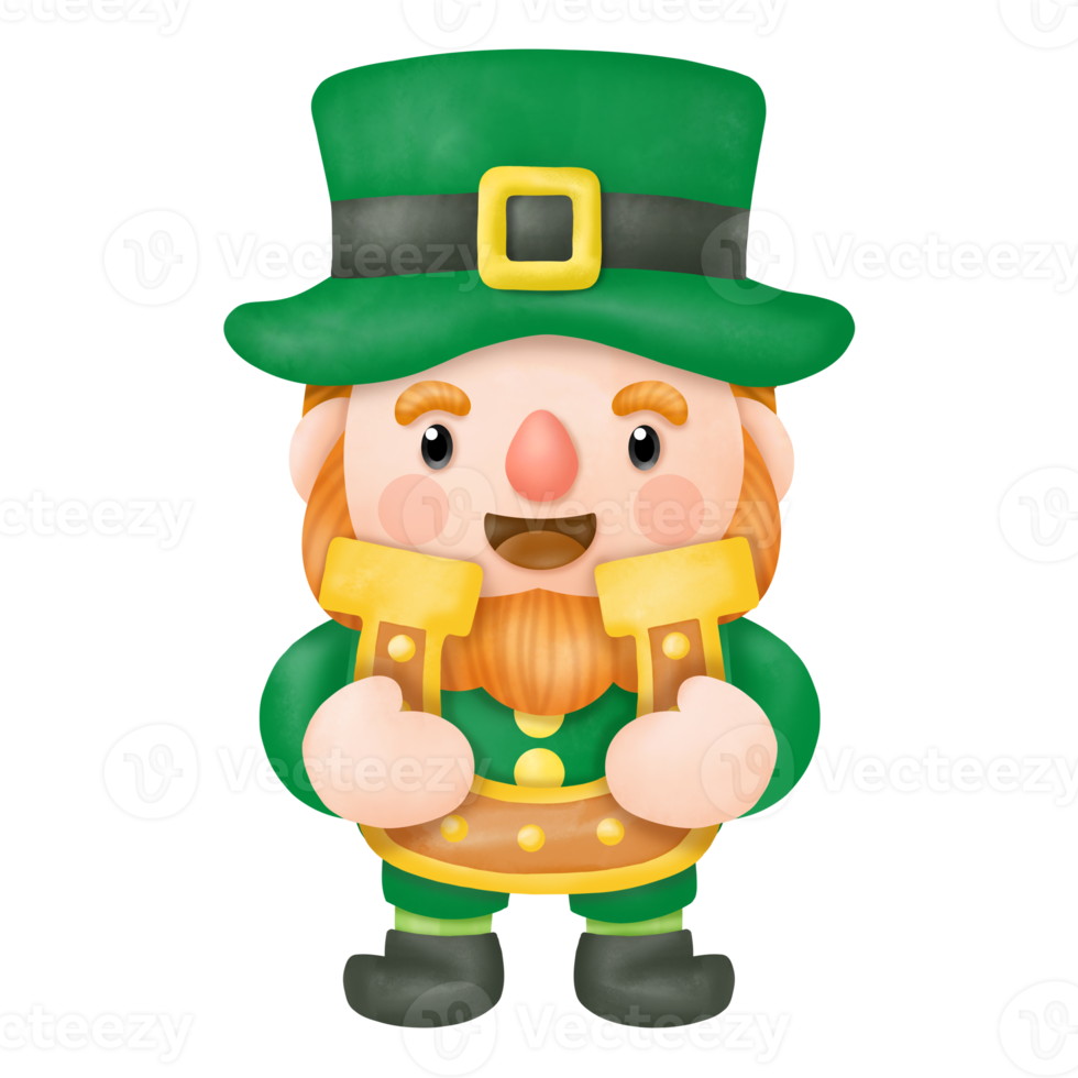 st. Patrick's Day Aquarell Cliparts, png