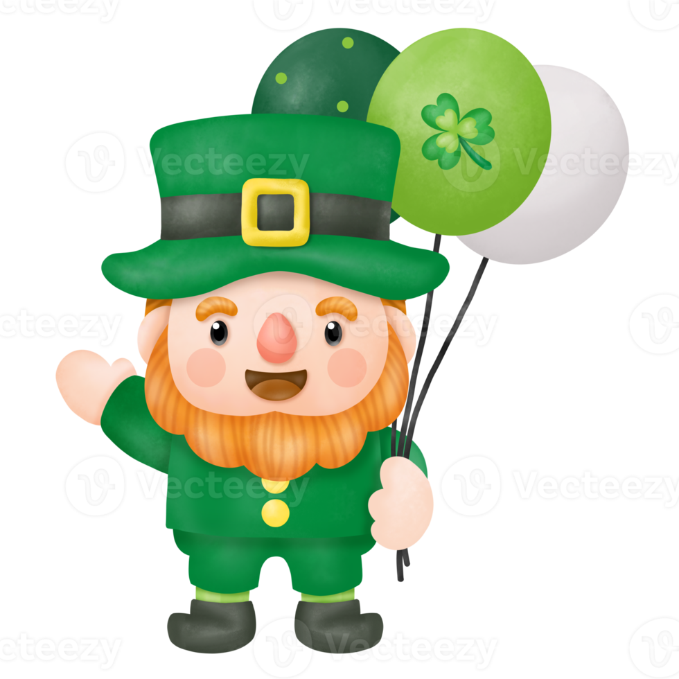 st. Patrick's Day Aquarell Cliparts, png