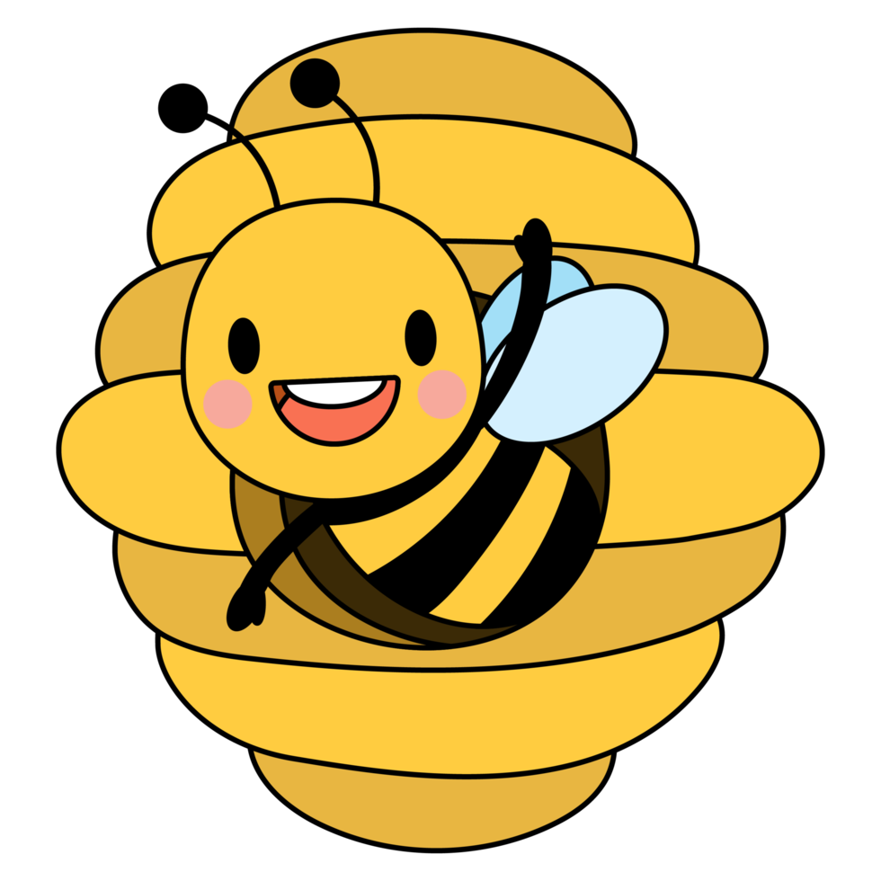 Honey Bee Filled Clipart png