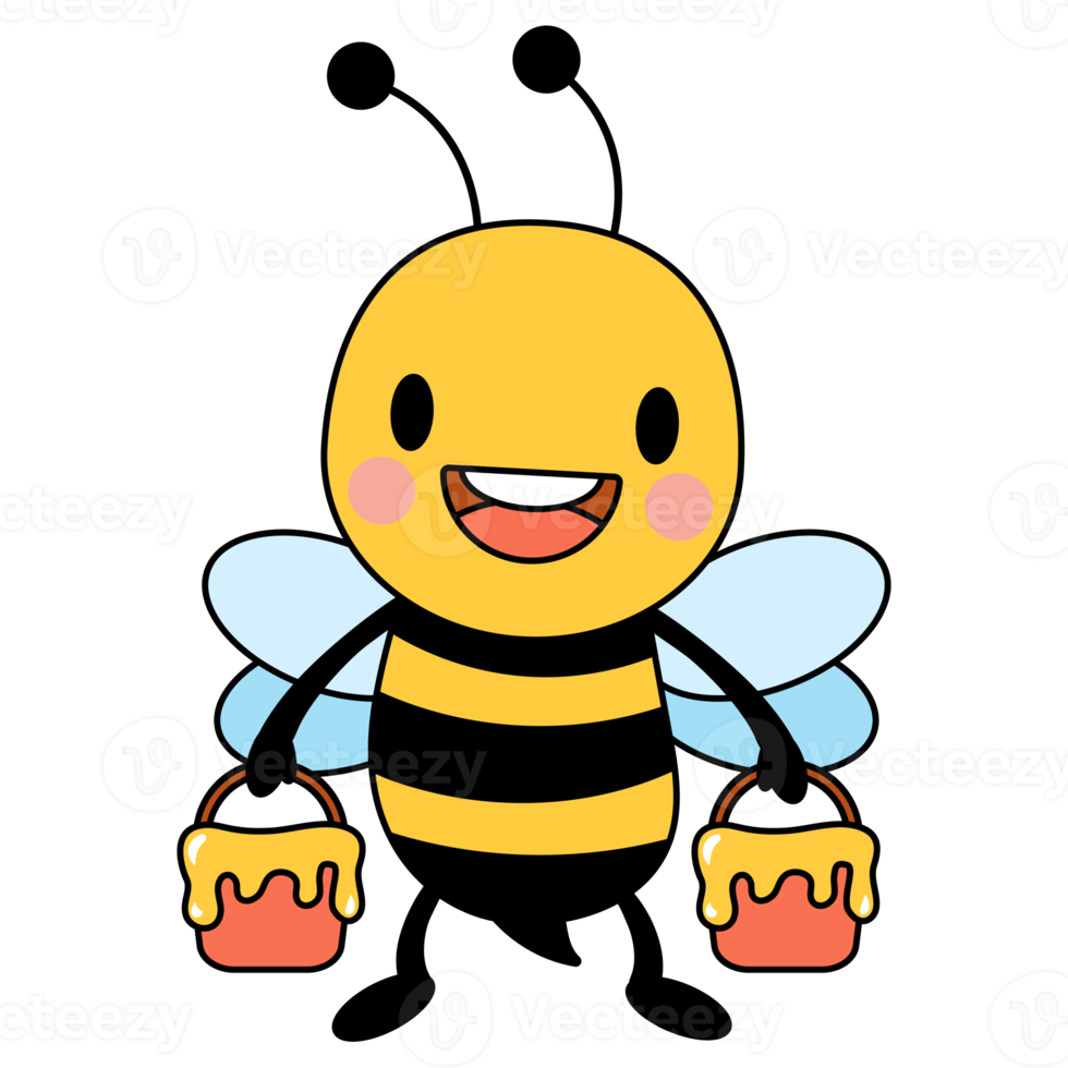 Honey Bee Filled Clipart png