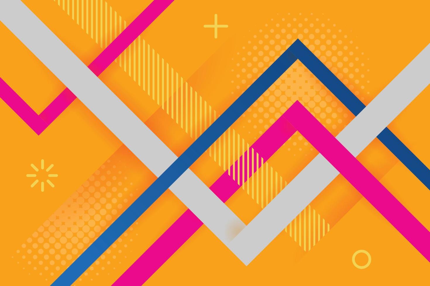 fondo geométrico mínimo. composición de formas dinámicas con líneas. vector