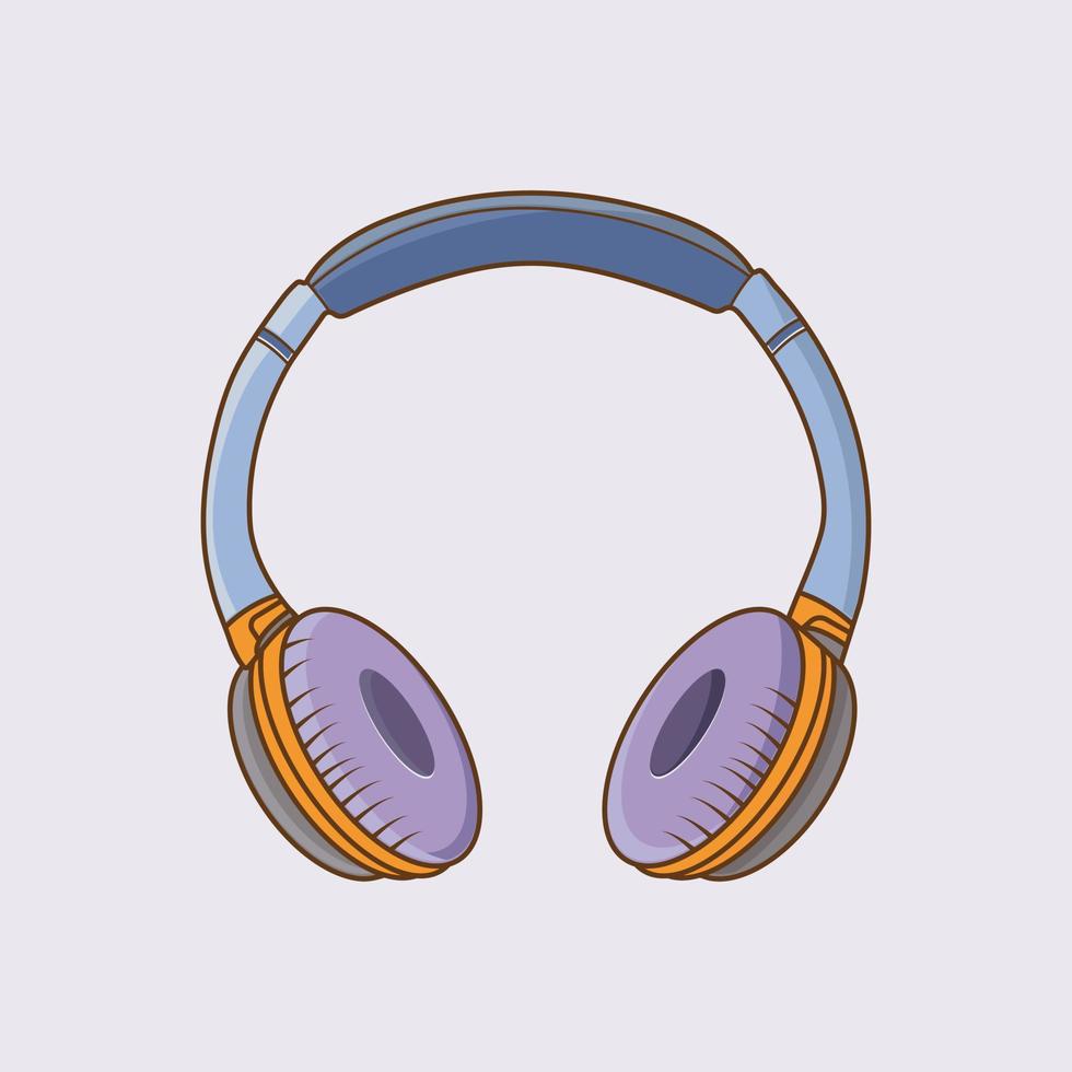 Headphone vector icon illustration, Earphones icon logo, Headphone Illustration vector design.