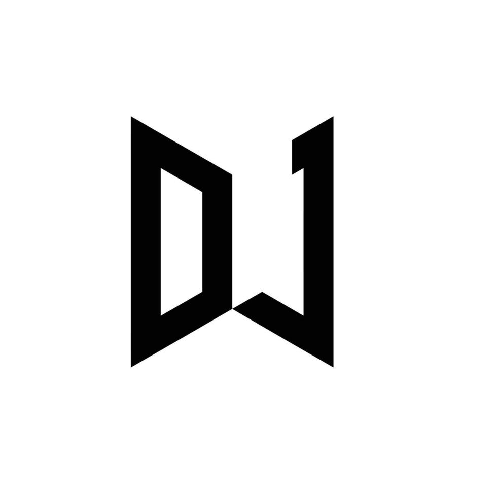 DJ initials. Free Vector