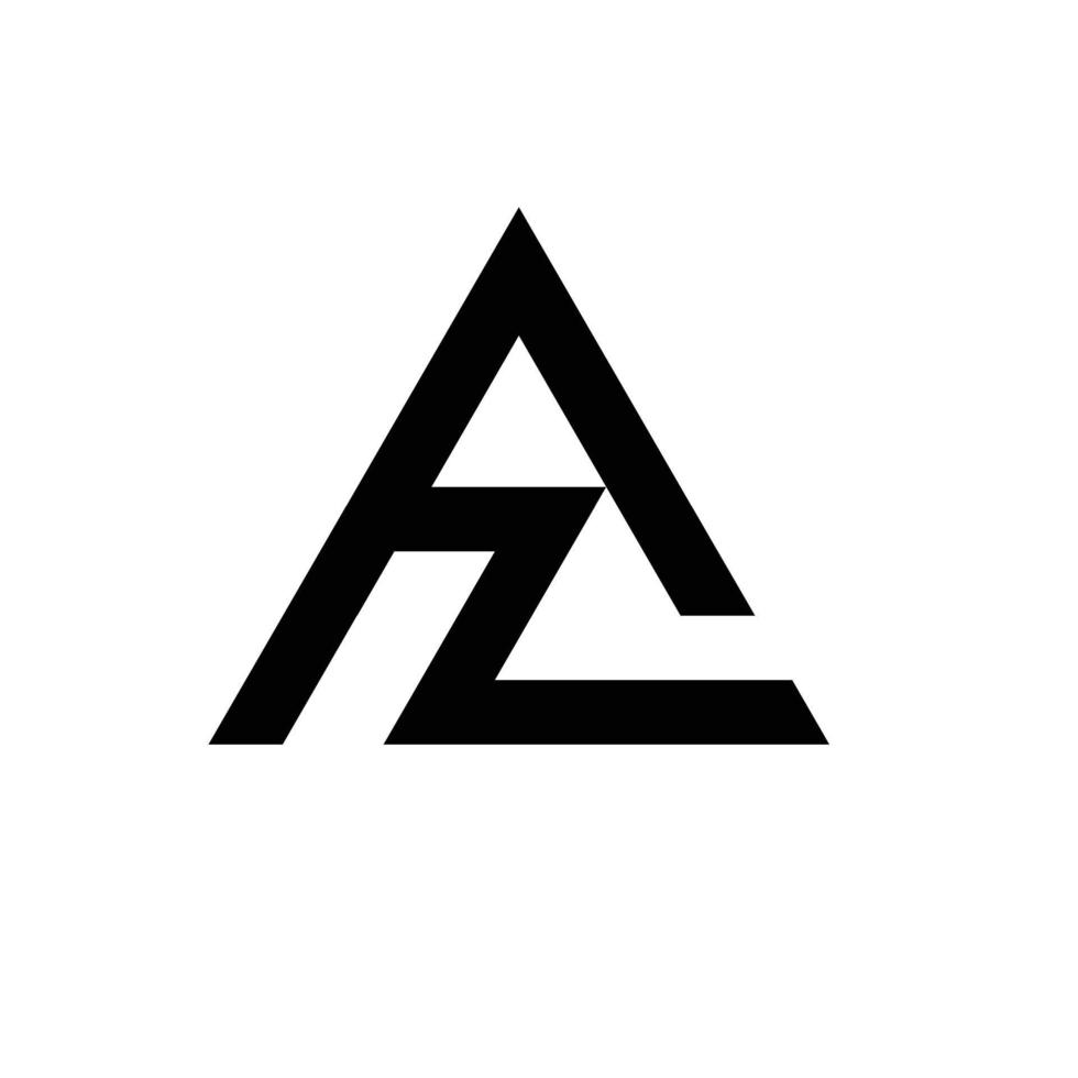 logotipo az. vector de diseño de letras. vector profesional