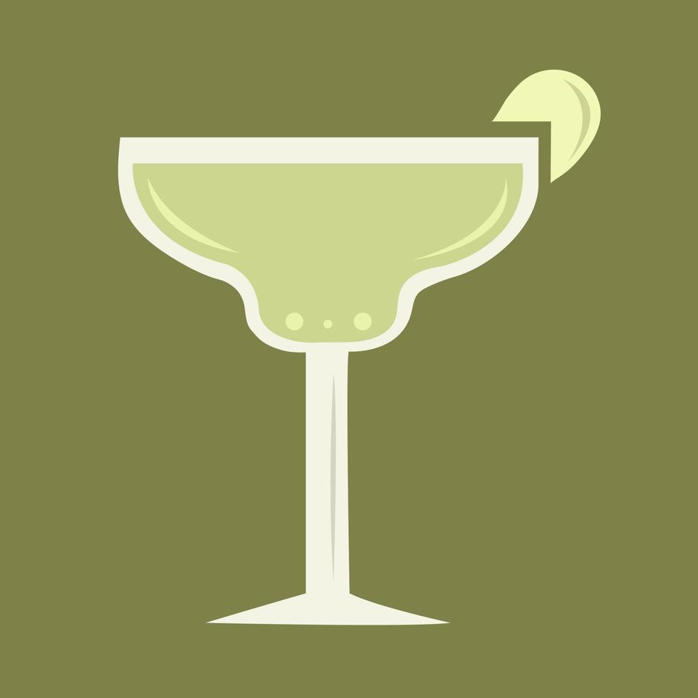 Margarita glass vector illustration for graphic design and decorative element